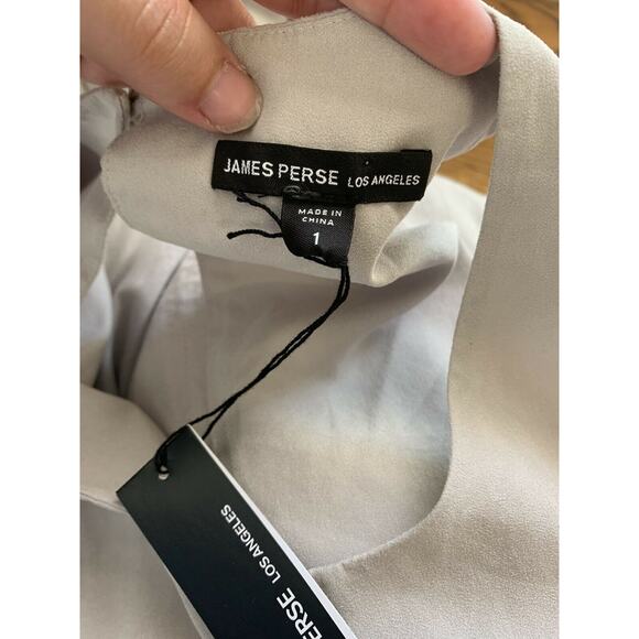 NEW James Perse Los Angeles Silver Tank‎ Midi Dress Size 1 MSRP $400 - Picture 4 of 7